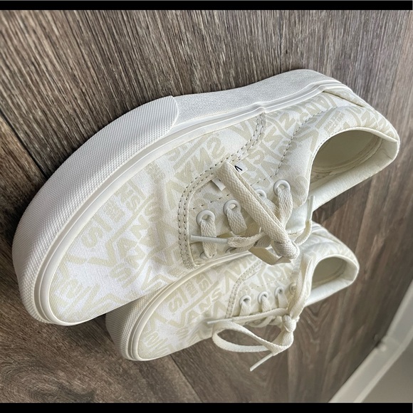 cream platform vans